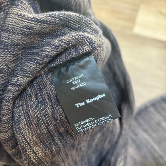 The Kooples Sweater Womens Small Cotton Roll Neck Hem Sleeves - Picture 8 of 9